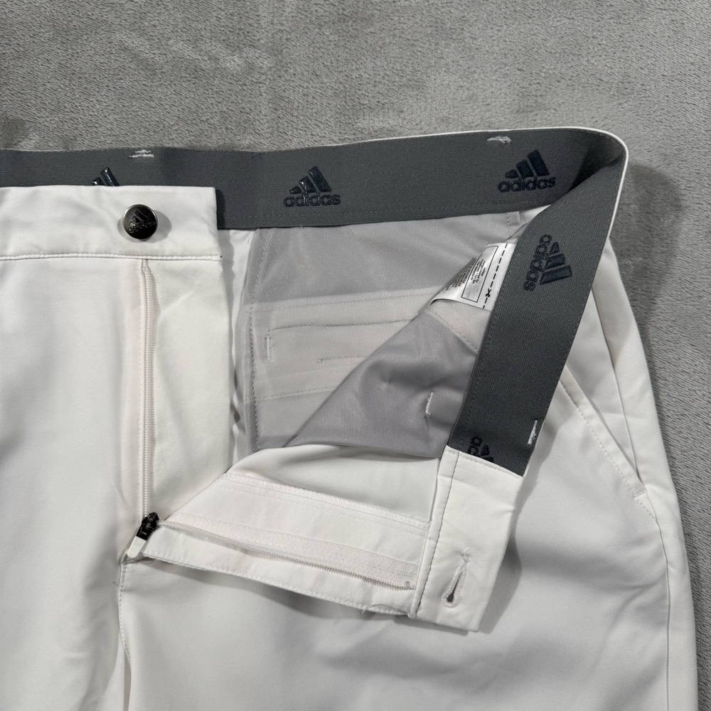 Adidas Golf Ultimate365 Pants Mens 36x33 White Performance Regular Straight - Picture 5 of 10
